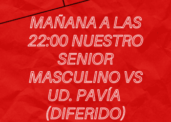 Partido en diferido de nuestro Senior Masculino vs UD. Pavía ⚽
