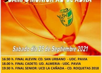 cartel copa almería de futbol femenino en adra