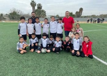 Victoria del conjunto de 3ª Andaluza Benjamín San Urbano frente al Roquetas “B” por (2-1)