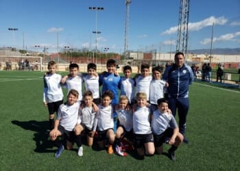 Victoria Alevín B frente al segundo clasificado, el Natación Almería
