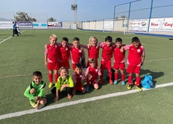 El conjunto Prebenjamín “B” vencía frente al C.D Vera por (1-7)
