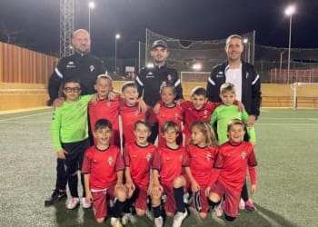 Victoria del Prebenjamin A en su visita a los Molinos CF por 0 a 4 . Vamos Cañada !