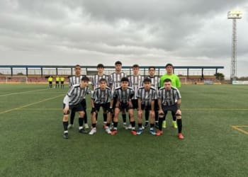 El juvenil B de liga nacional se hace con la victoria en casa por 1 a 0 frente al CD Santa Fe . Vamos equipo !
