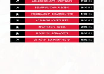 Horario partidos semana 03-06 abril