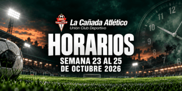 Estos son los horarios de esta jornada de los equipos de la UCD La Cañada. Mucha suerte a todos nuestros equipos