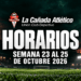 Estos son los horarios de esta jornada de los equipos de la UCD La Cañada. Mucha suerte a todos nuestros equipos