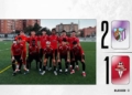 Nuestro Cadete Autonómico compitió hasta el final en un partido exigente, pero esta vez los tres puntos se quedaron en casa del rival (2-1).
